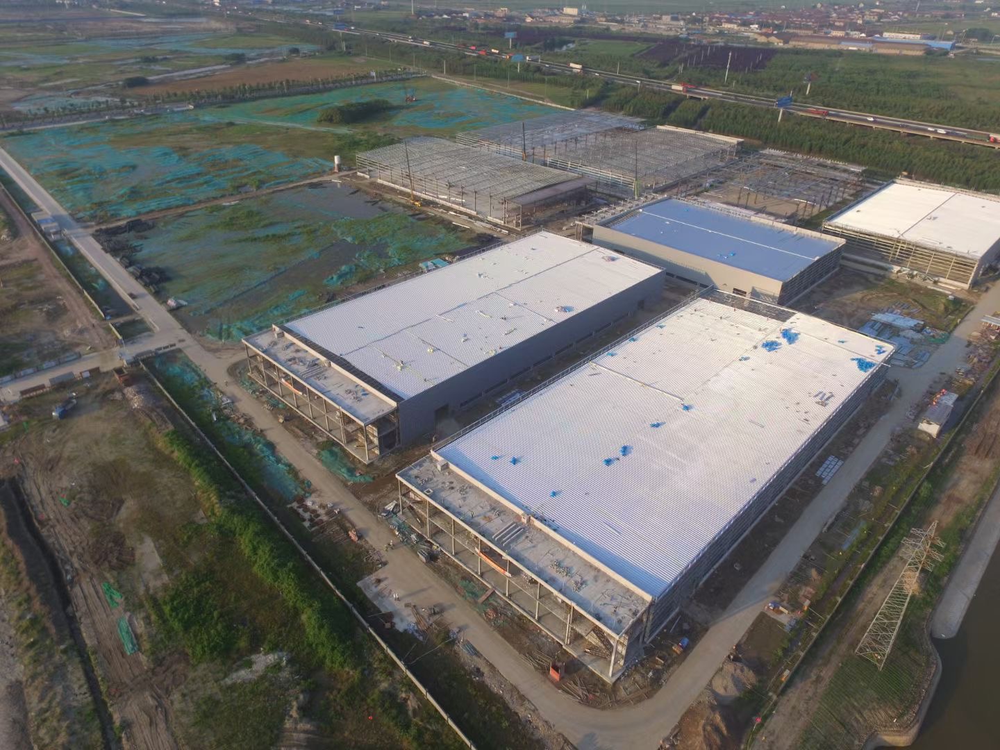 南通通州高新区标准独栋机械单层钢结构厂房出租-图2